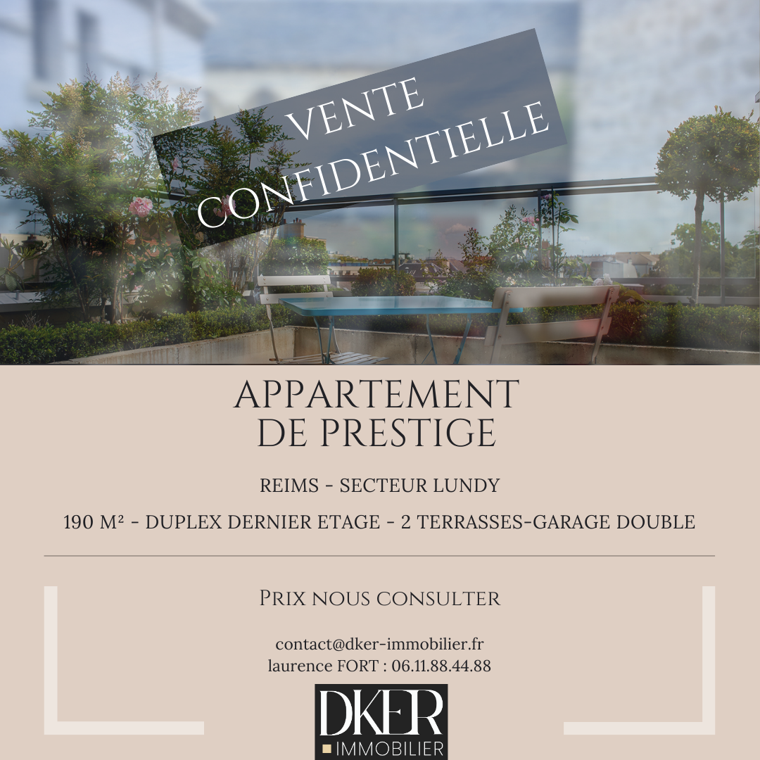 Agence Immobilière Dker Immobilier - Vente Duplex à Reims -  Grand  Duplex Secteur Lundy